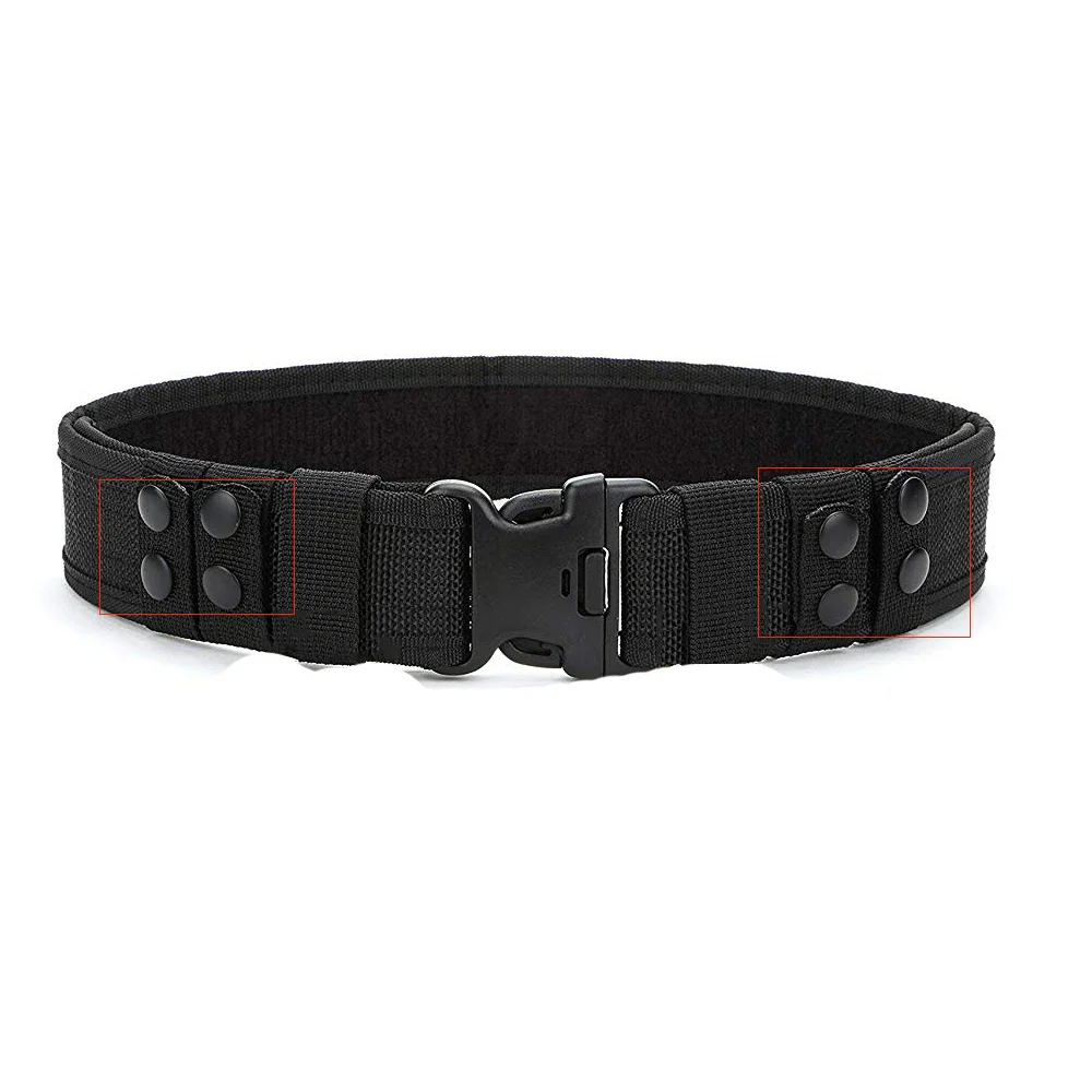 4Pcs/Set Tactical Belt Buckle Police Military Accessory Double Snaps Nylon Tactical Belt Loop Holder Keeper - Image 4
