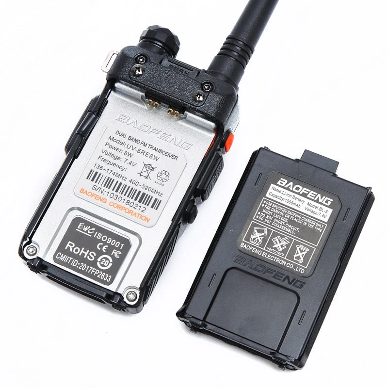 BaoFeng UV-5RE 8W Powerful Walkie Talkie 10km Dual Band UV5RE 2 way Radio VOX Flashlight Long Range Portable Hunting Ham Radio - Image 4