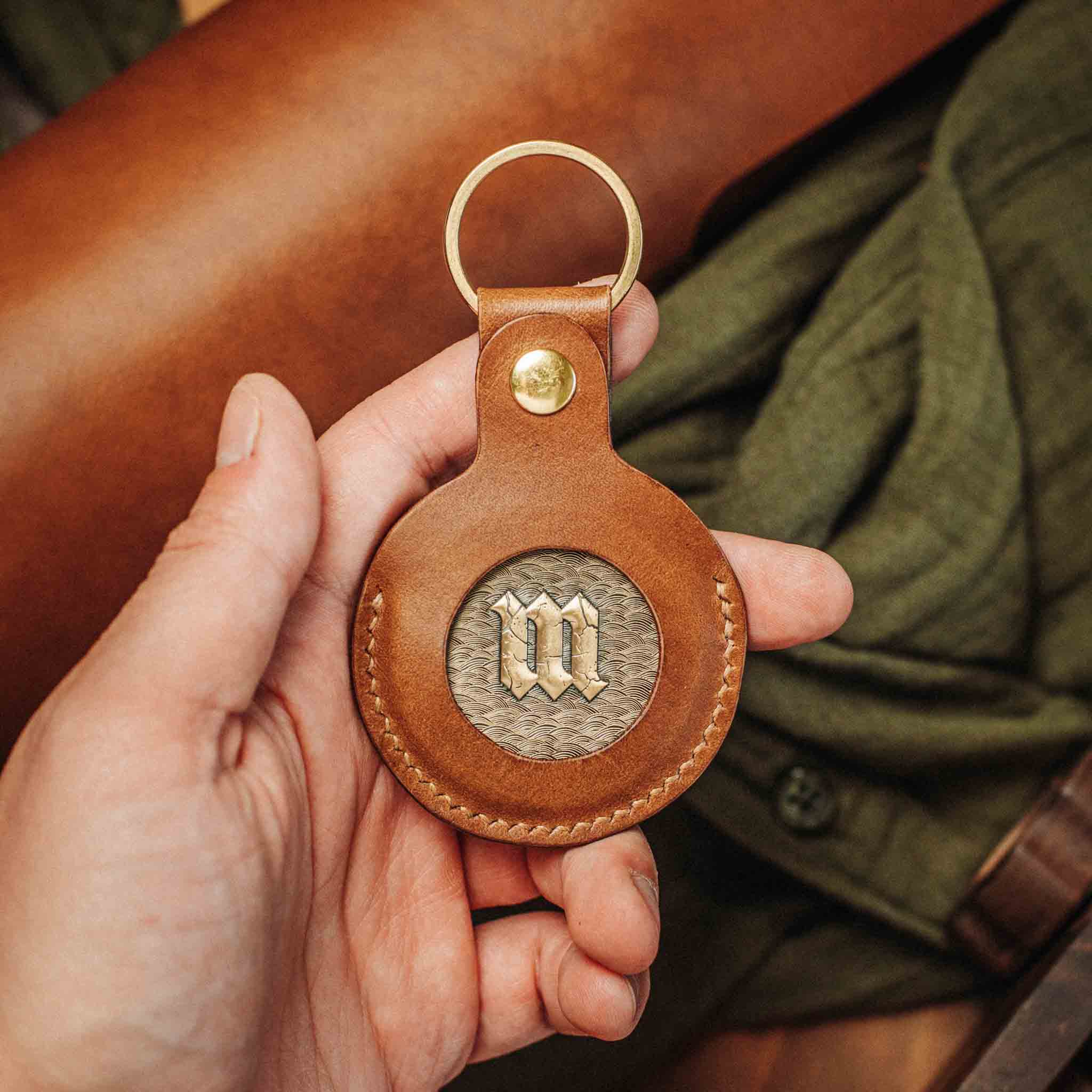 Challenge Coin Keychain - Peso Pocket v5 | EDC Leather Coin Holder - Image 3