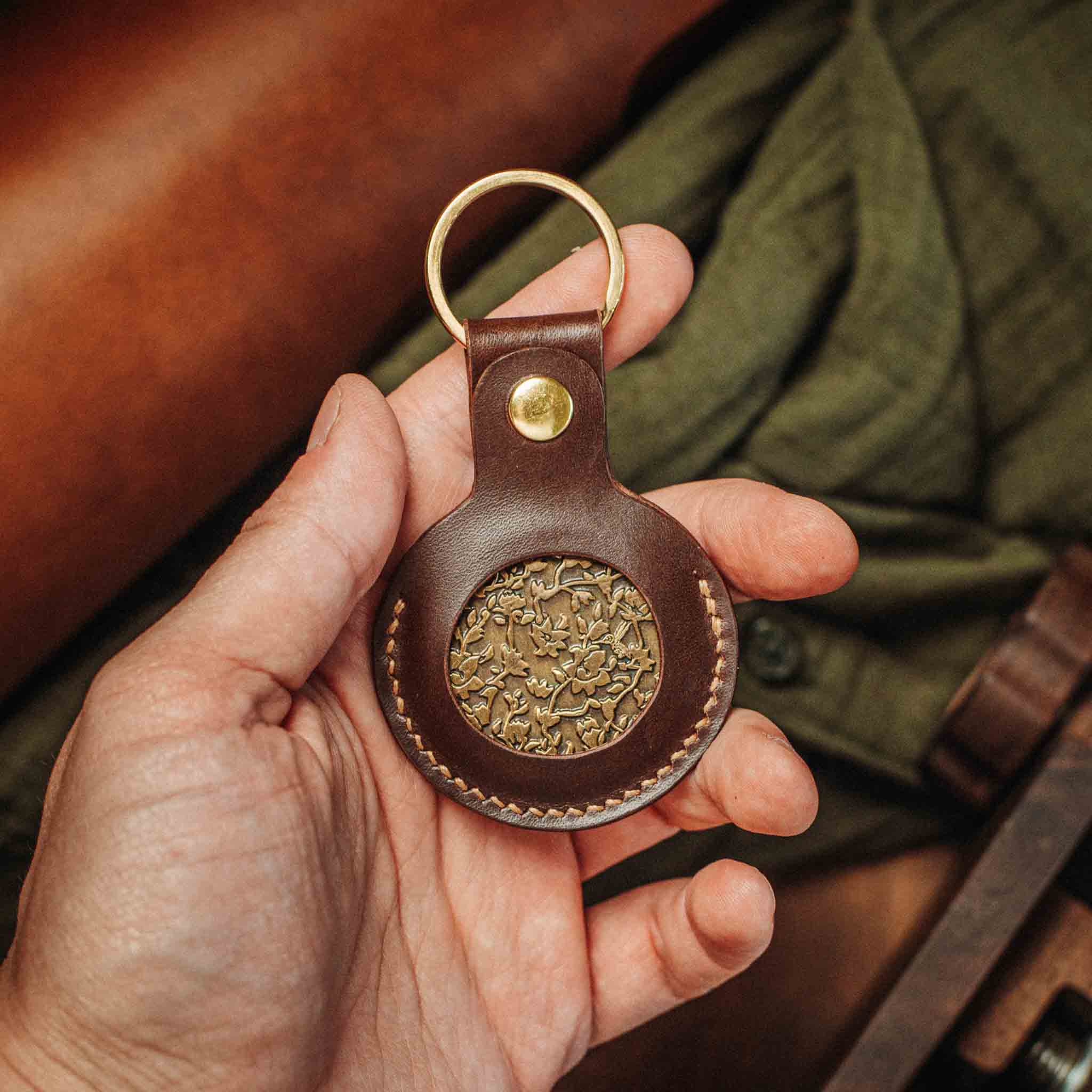 Challenge Coin Keychain - Peso Pocket v5 | EDC Leather Coin Holder - Image 6