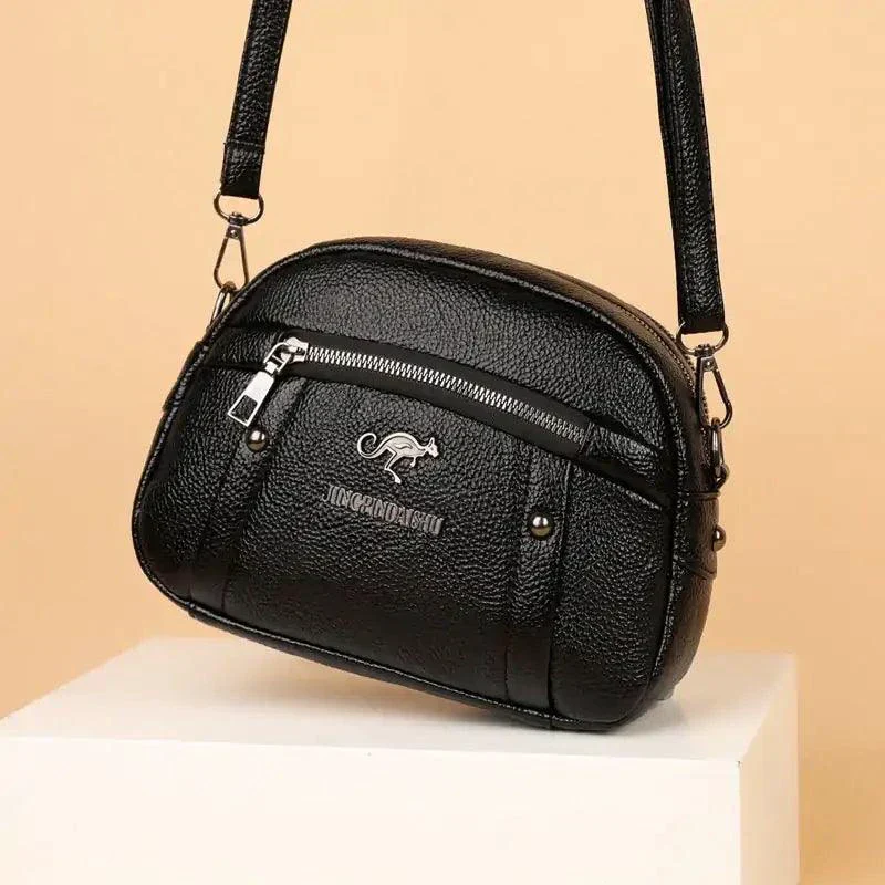 Chic Leather Circle Purse - Image 8