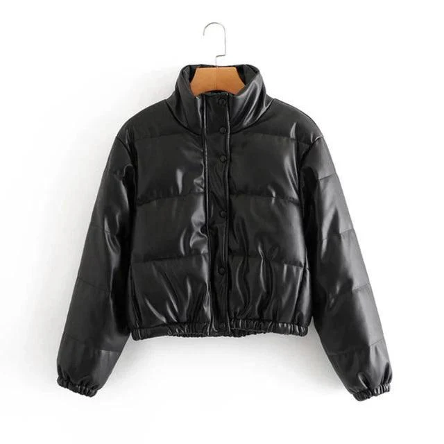 Chic Winter PU Leather Jackets - Image 23