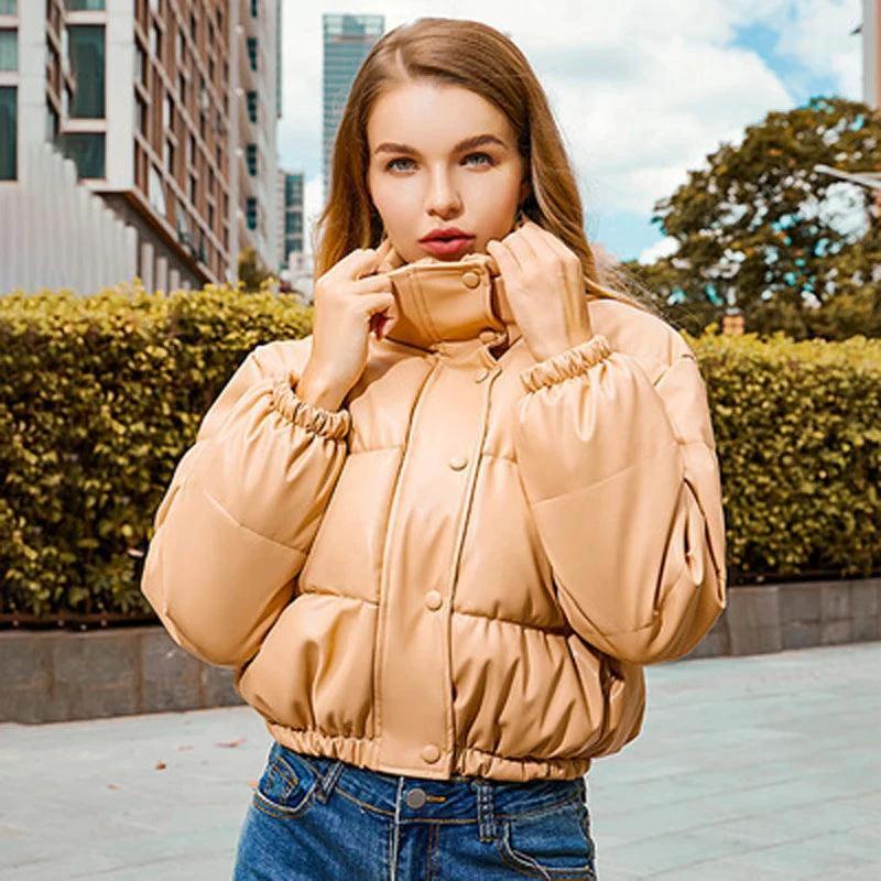 Chic Winter PU Leather Jackets - Image 3