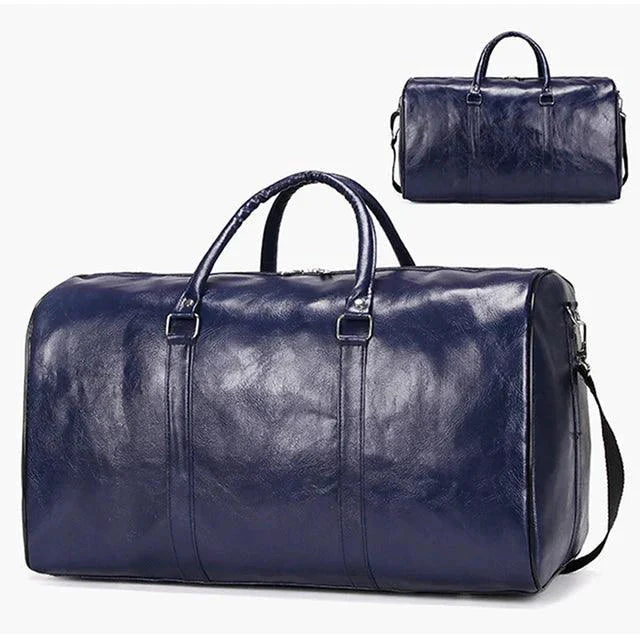 Classic Leather Duffel Bag - Image 7