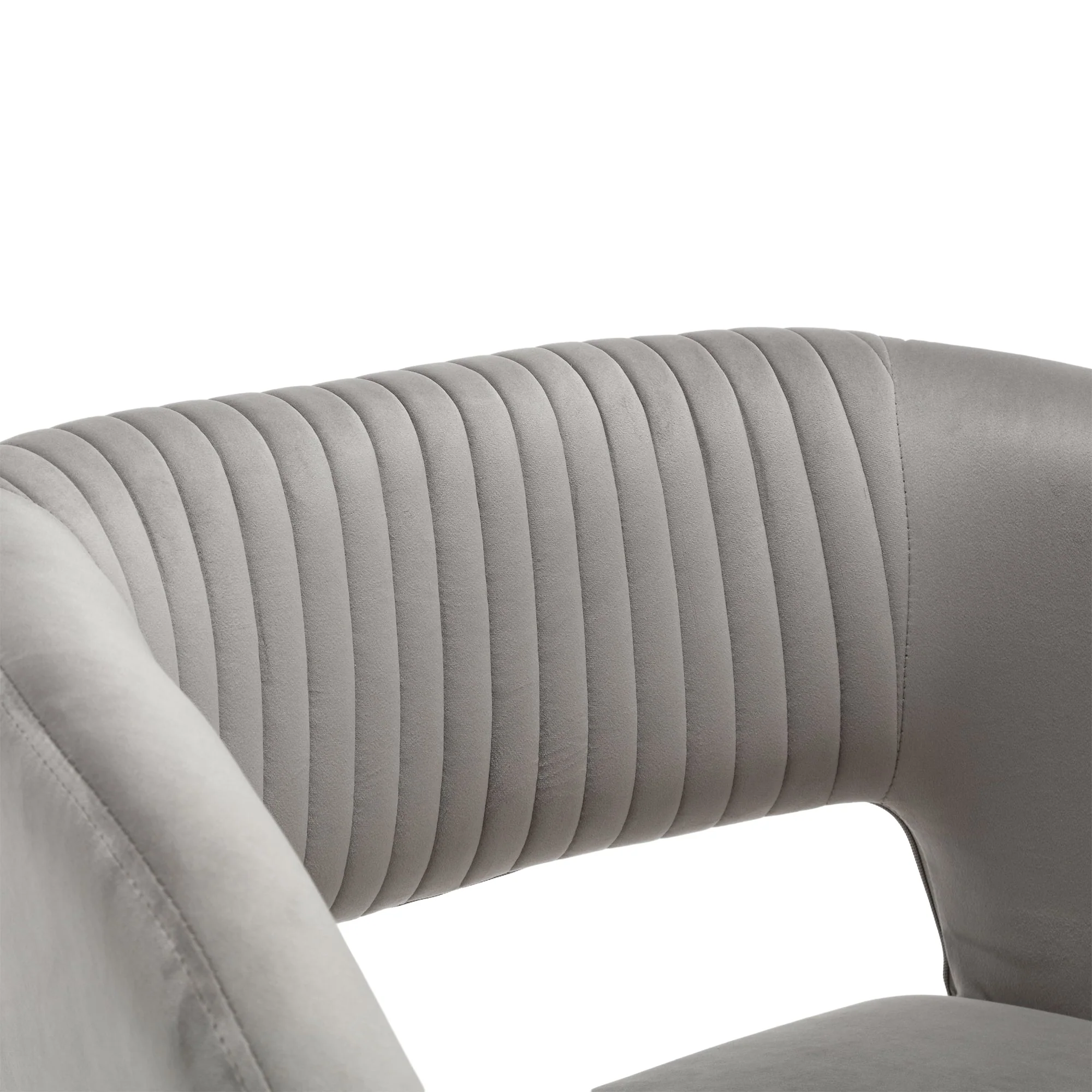 COOLMORE Upholstered Tufted Living Room Chair Textured Linen Fabric Accent Chair with Metal Stand - Image 10