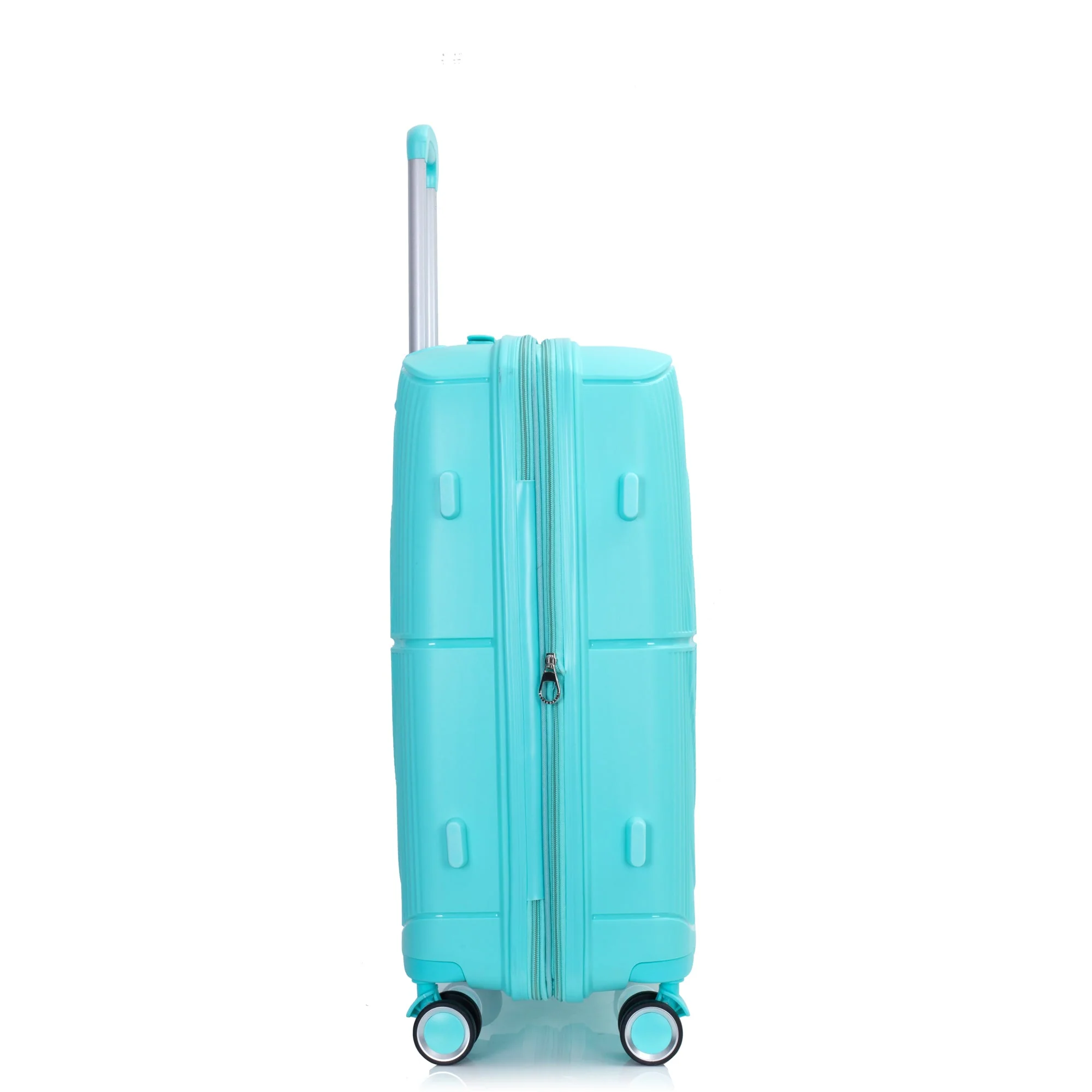 Expandable Hardshell Suitcase Double Spinner Wheels PP Luggage Sets Lightweight Durable 3-Piece Set (20/24/28) , Lake Blue - Image 13