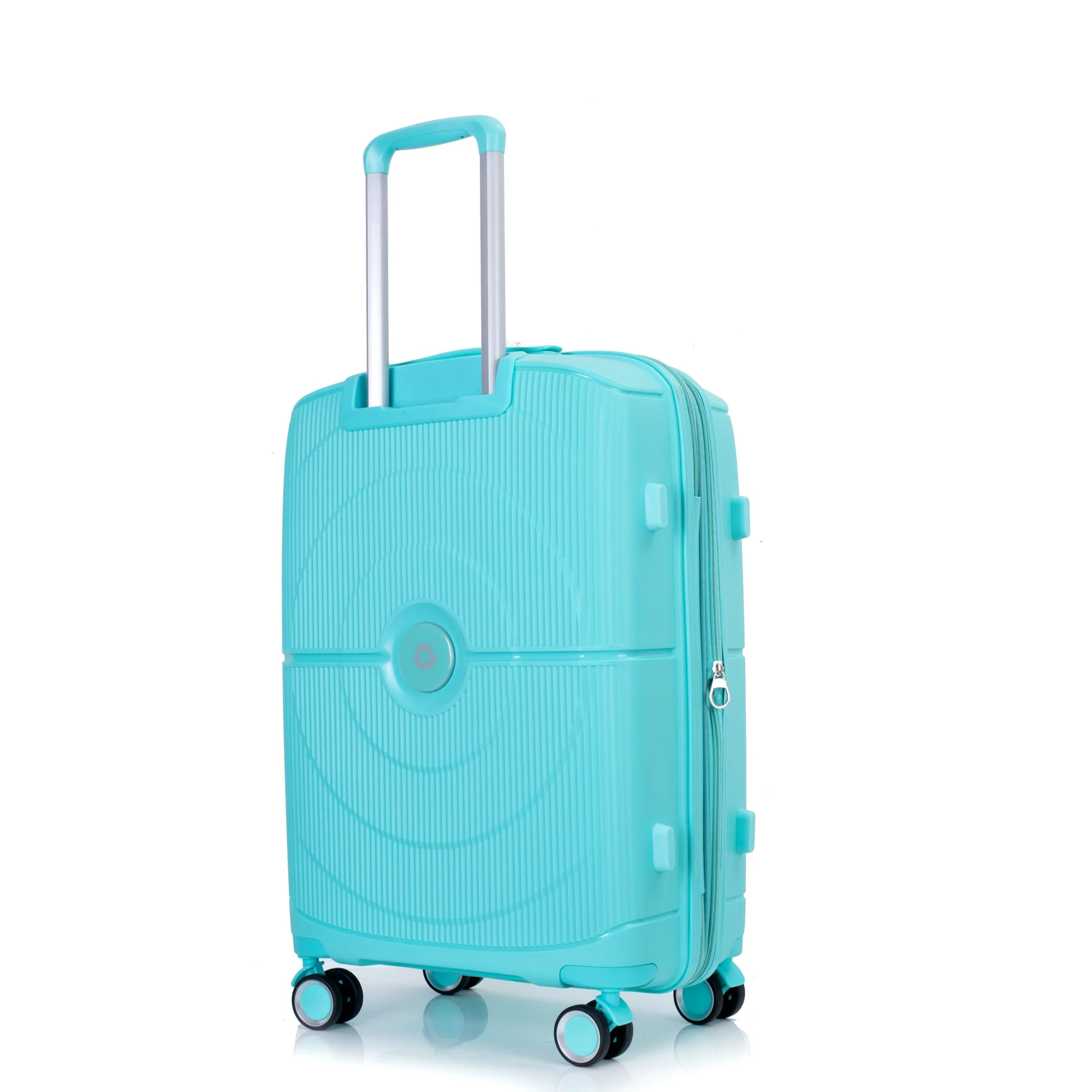 Expandable Hardshell Suitcase Double Spinner Wheels PP Luggage Sets Lightweight Durable 3-Piece Set (20/24/28) , Lake Blue - Image 16