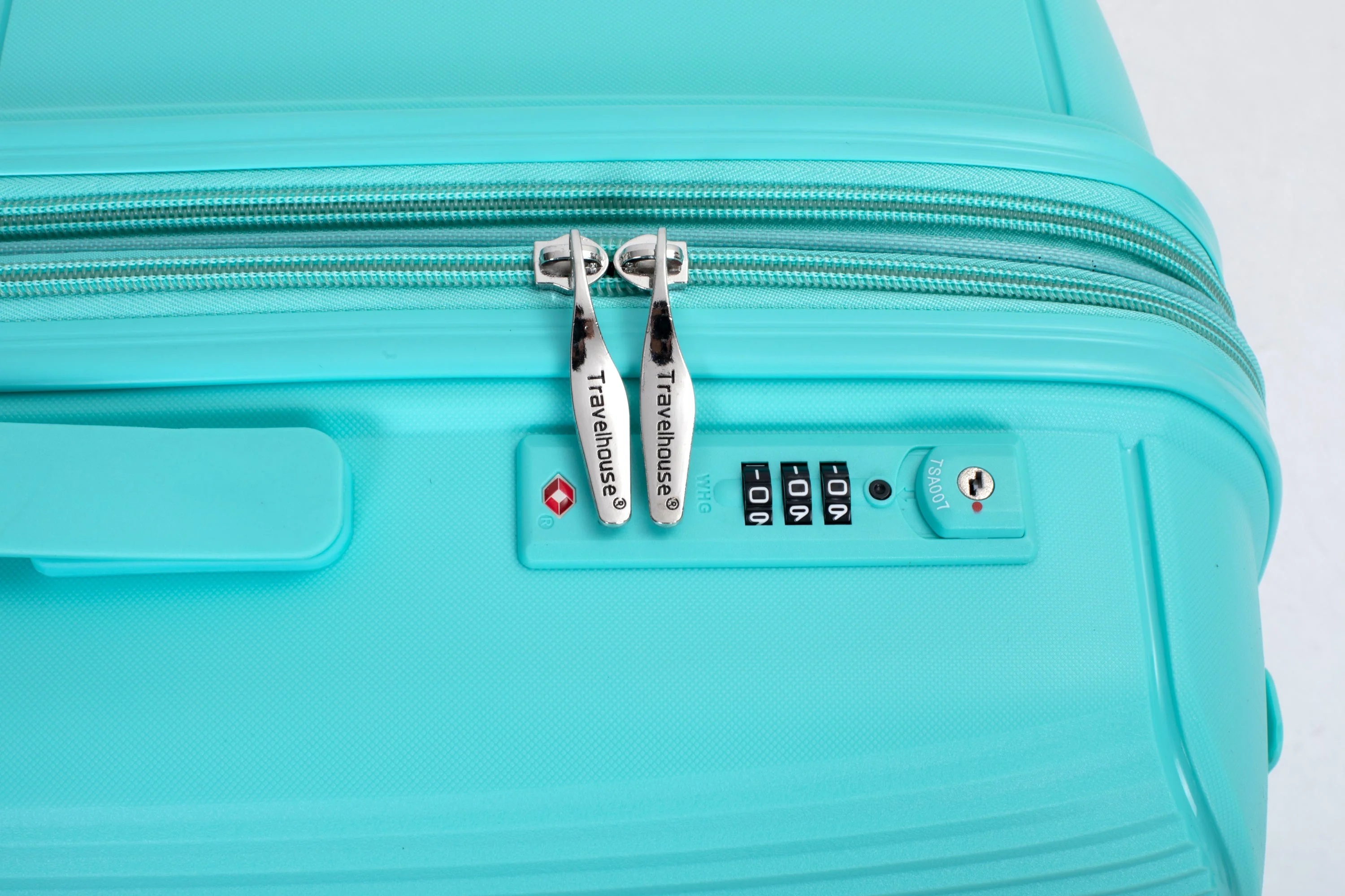 Expandable Hardshell Suitcase Double Spinner Wheels PP Luggage Sets Lightweight Durable 3-Piece Set (20/24/28) , Lake Blue - Image 4