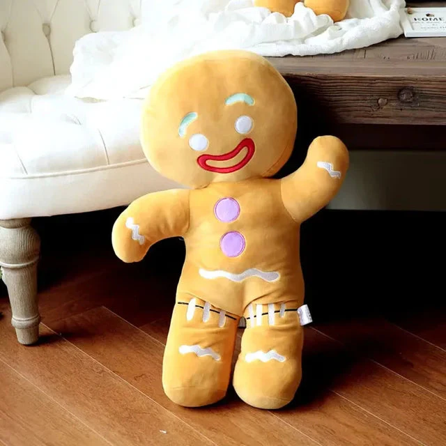 Gingerbread Man Plush Toy Baby Appease Doll Biscuits Man Pillow Car Seat Cushion Reindeer Home Decor Toy Children Christmas Gift - Image 7