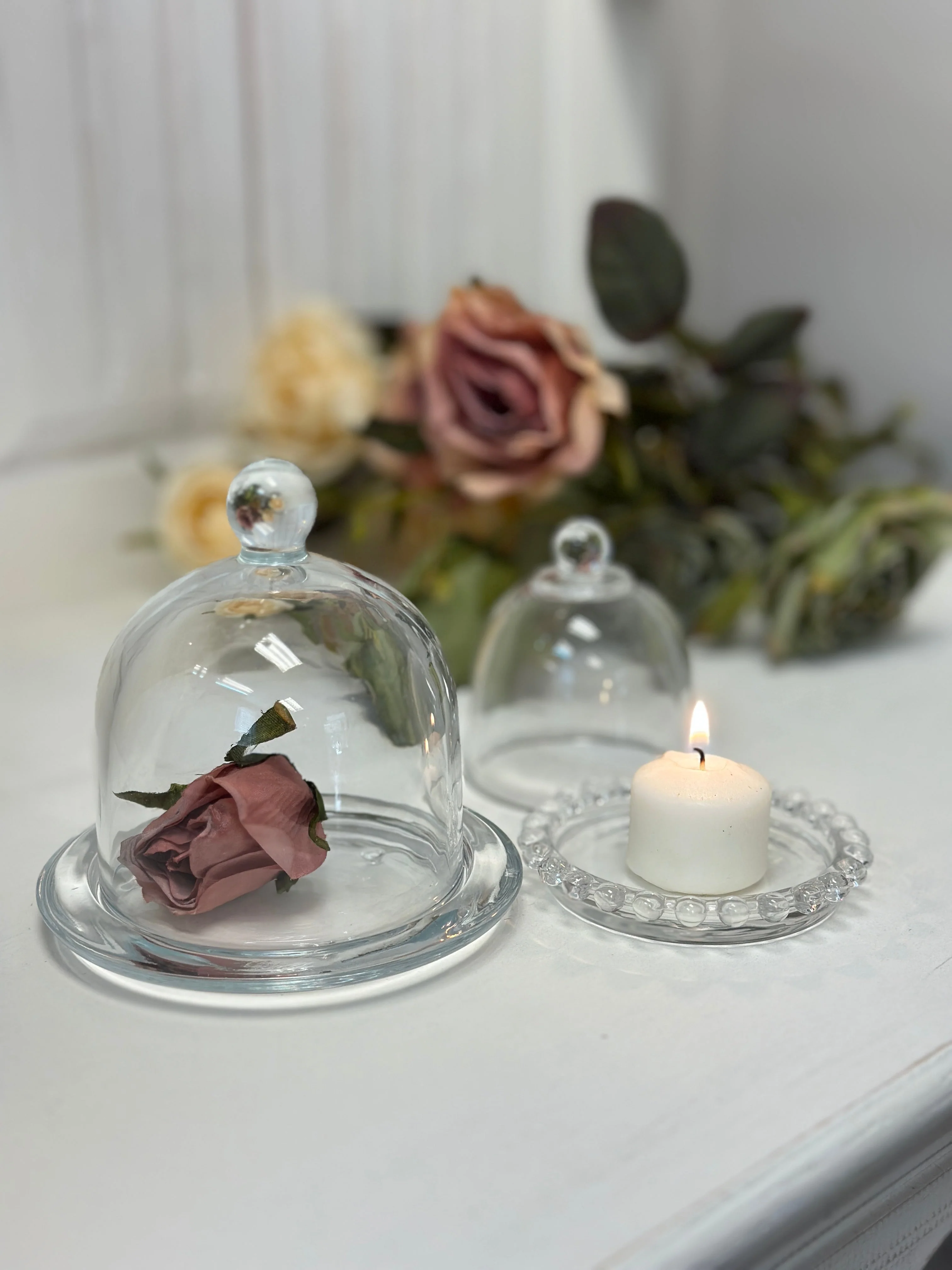 Glass Dome Display Cloche with Base - Image 6