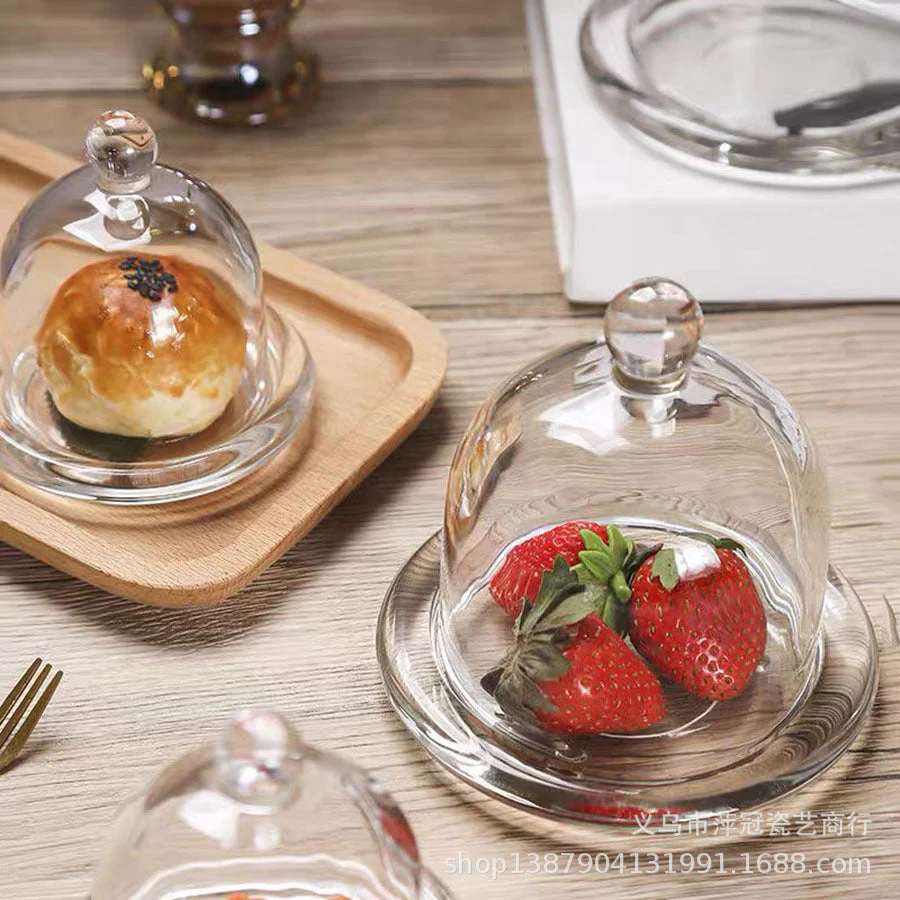 Glass Dome Display Cloche with Base - Image 7