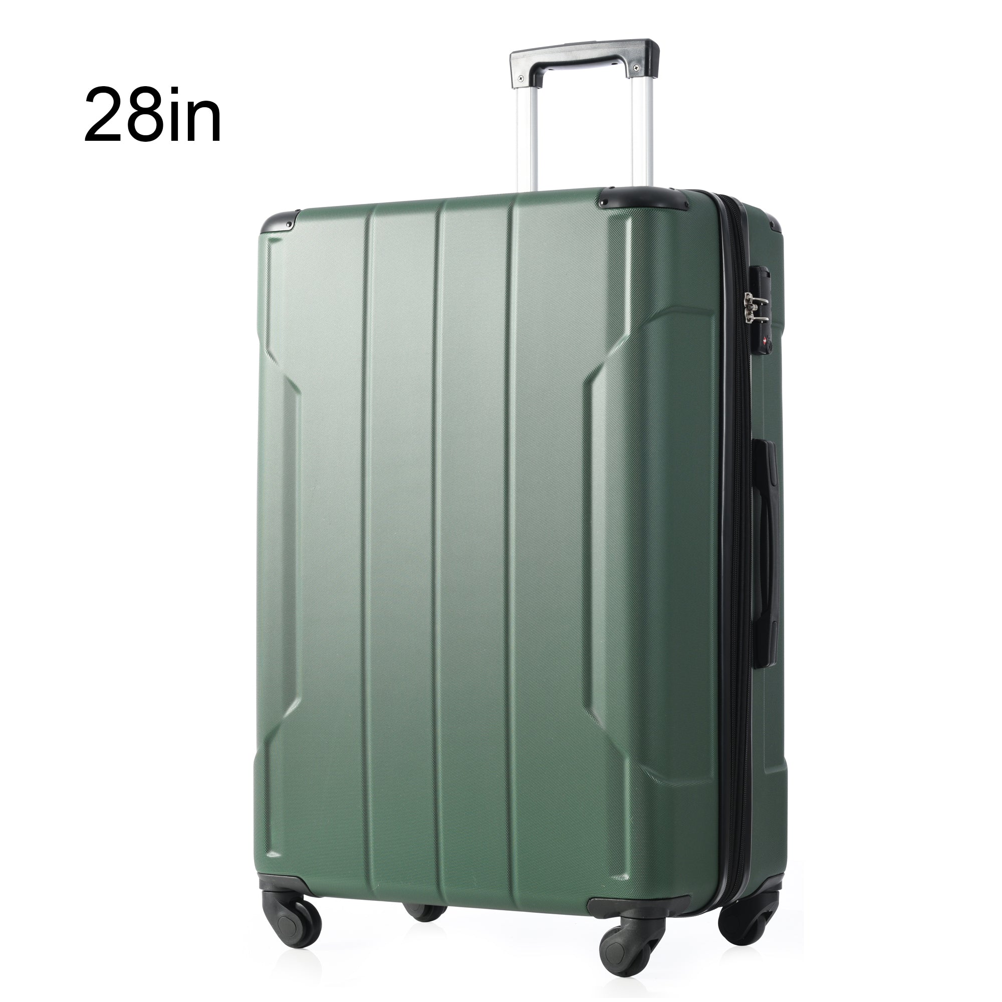 Hardshell Luggage Spinner Suitcase with TSA Lock Lightweight Expandable 28'' (Single Luggage) Green + ABS + 28 Inch - Image 8