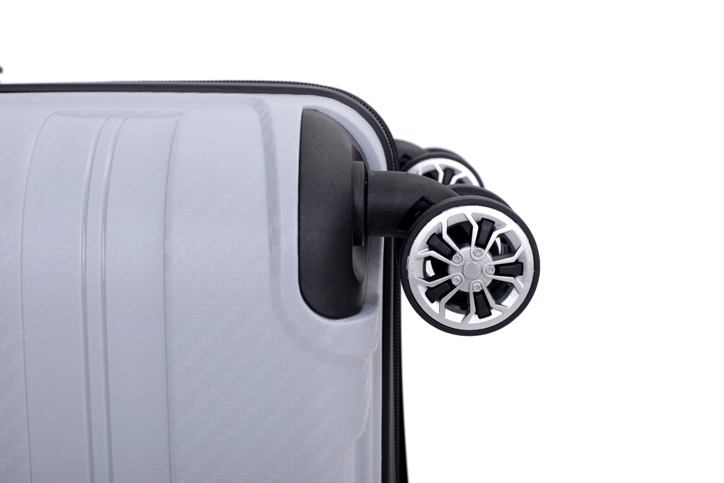 Hardshell Suitcase Spinner Wheels PP Luggage Sets Lightweight Durable Suitcase with TSA Lock,3-Piece Set (20/24/28) ,Silver - Image 11