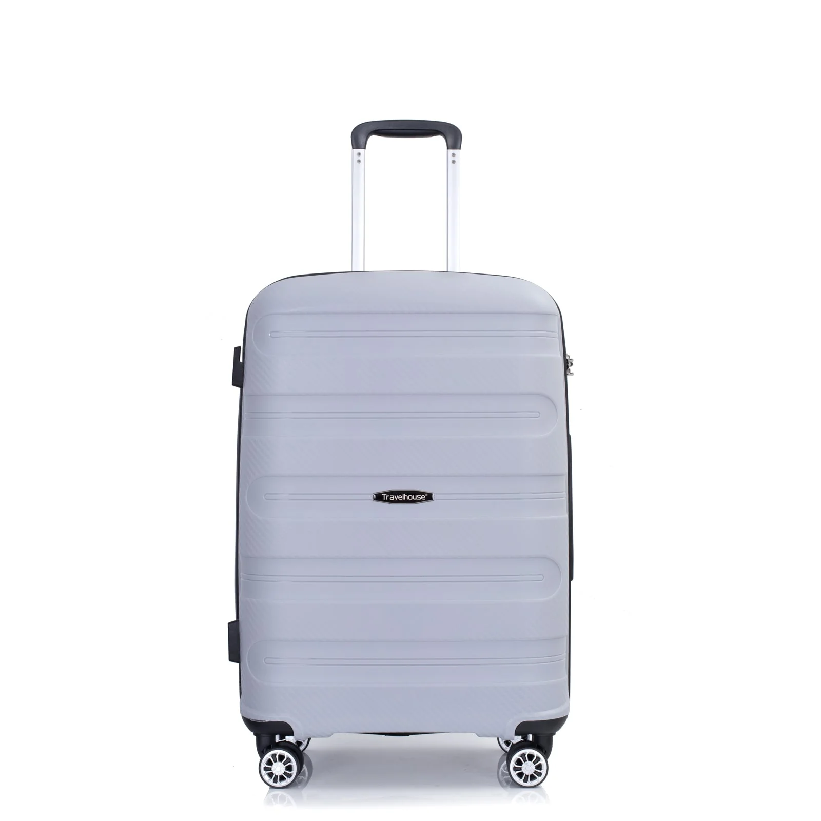 Hardshell Suitcase Spinner Wheels PP Luggage Sets Lightweight Durable Suitcase with TSA Lock,3-Piece Set (20/24/28) ,Silver - Image 20