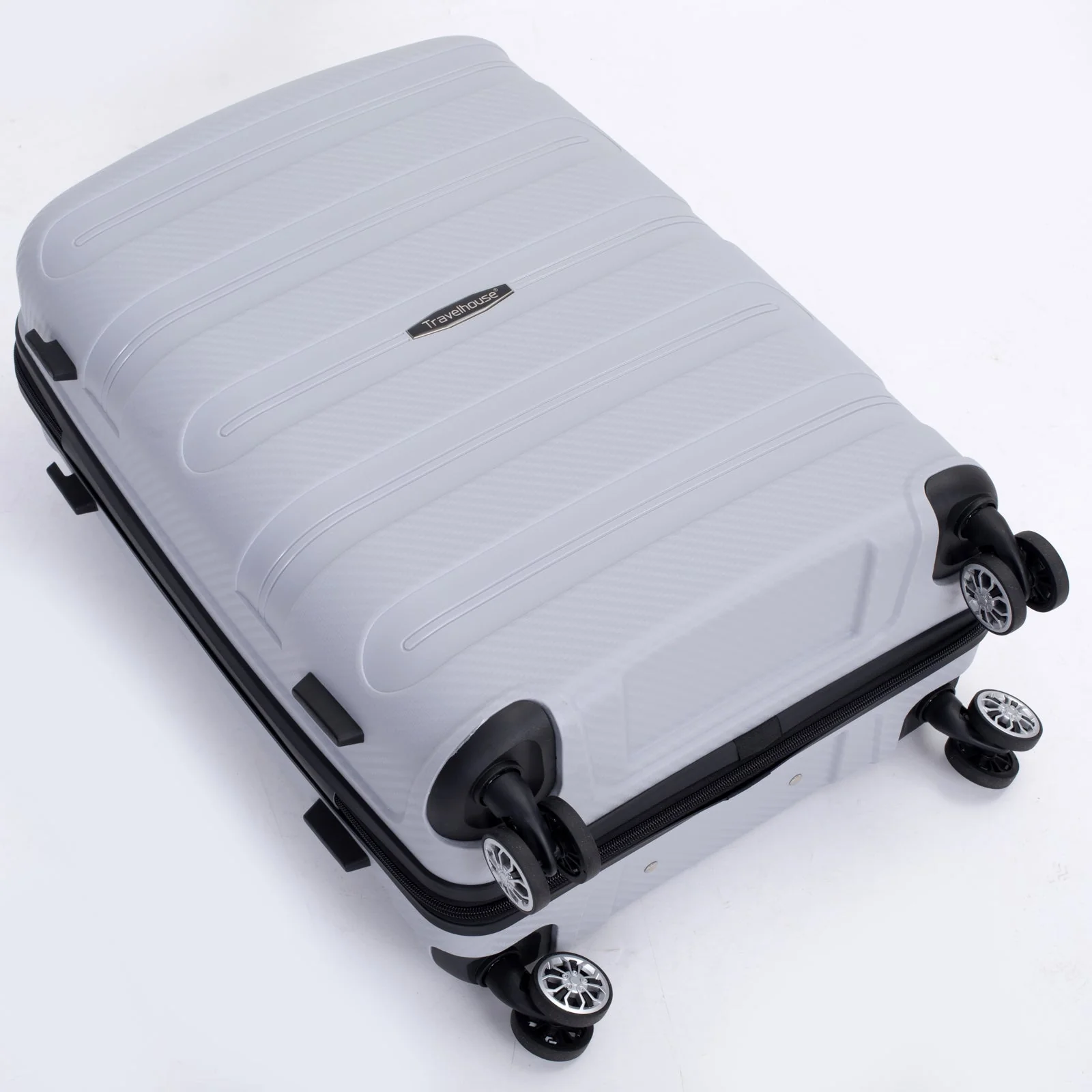 Hardshell Suitcase Spinner Wheels PP Luggage Sets Lightweight Durable Suitcase with TSA Lock,3-Piece Set (20/24/28) ,Silver - Image 7