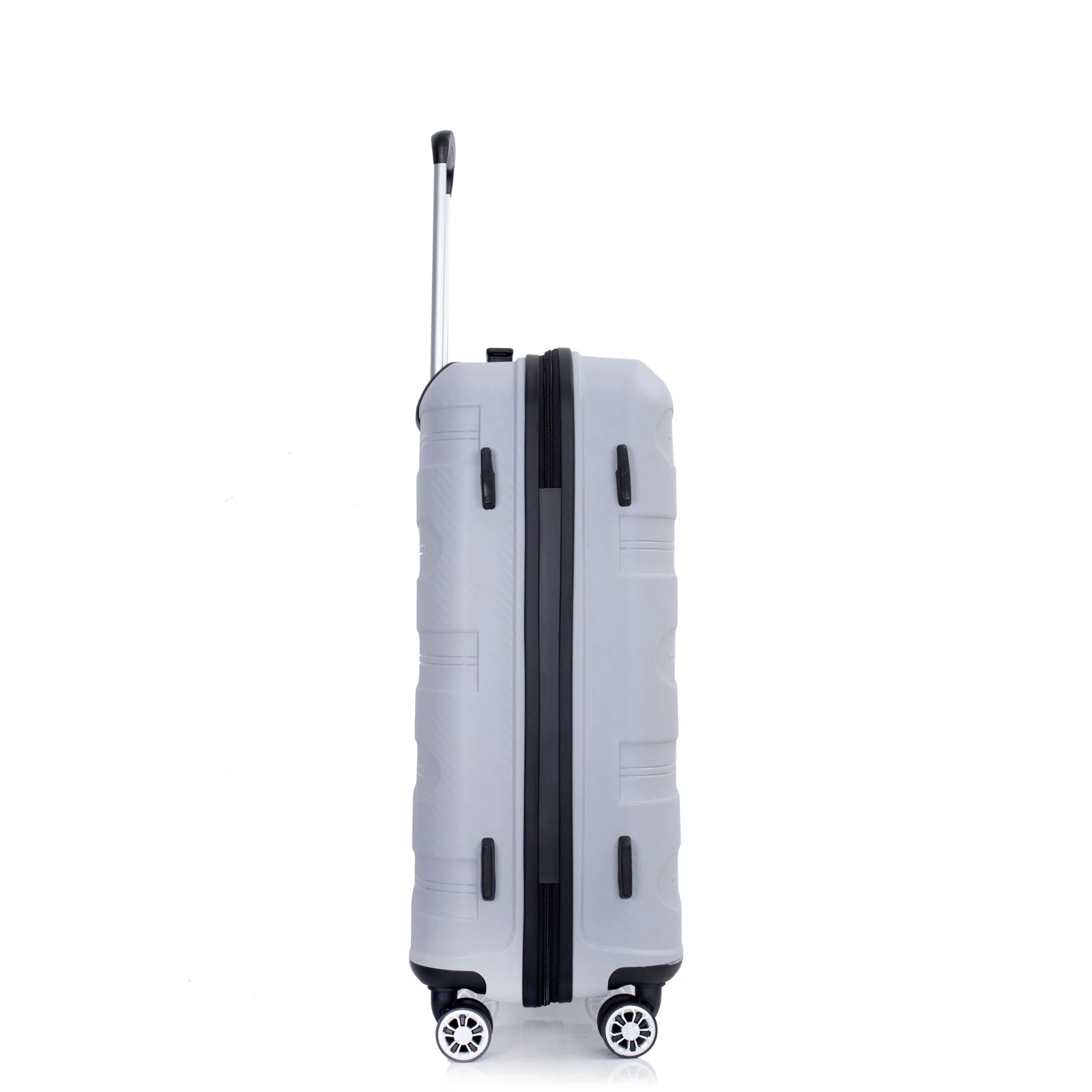Hardshell Suitcase Spinner Wheels PP Luggage Sets Lightweight Durable Suitcase with TSA Lock,3-Piece Set (20/24/28) ,Silver - Image 8