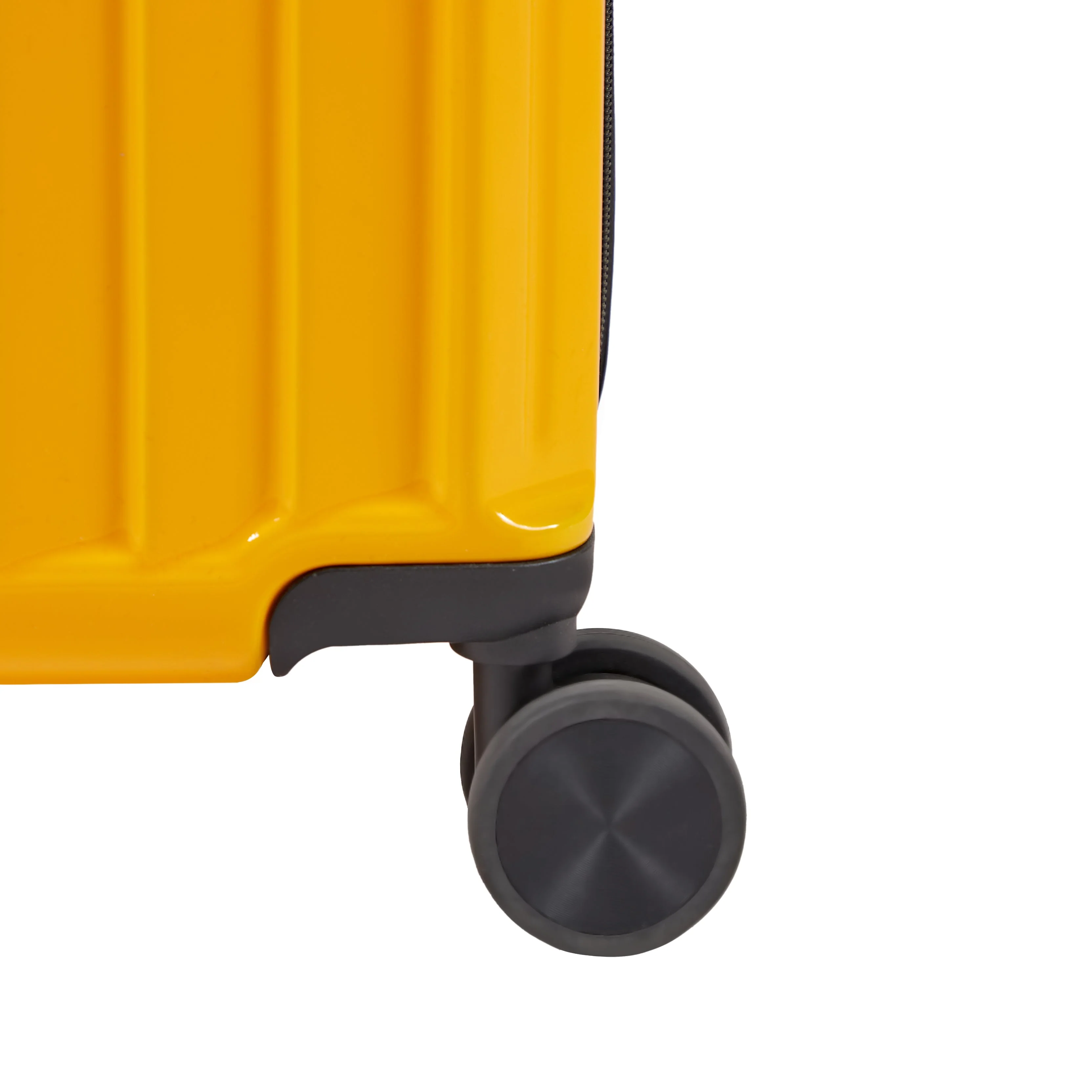 Luggage Set 4 pcs (20"/24"/29"/Travel Bag), PC+ABS Durable Lightweight Luggage with Collapsible Cup Holder TSA Lock, Yellow - Image 13