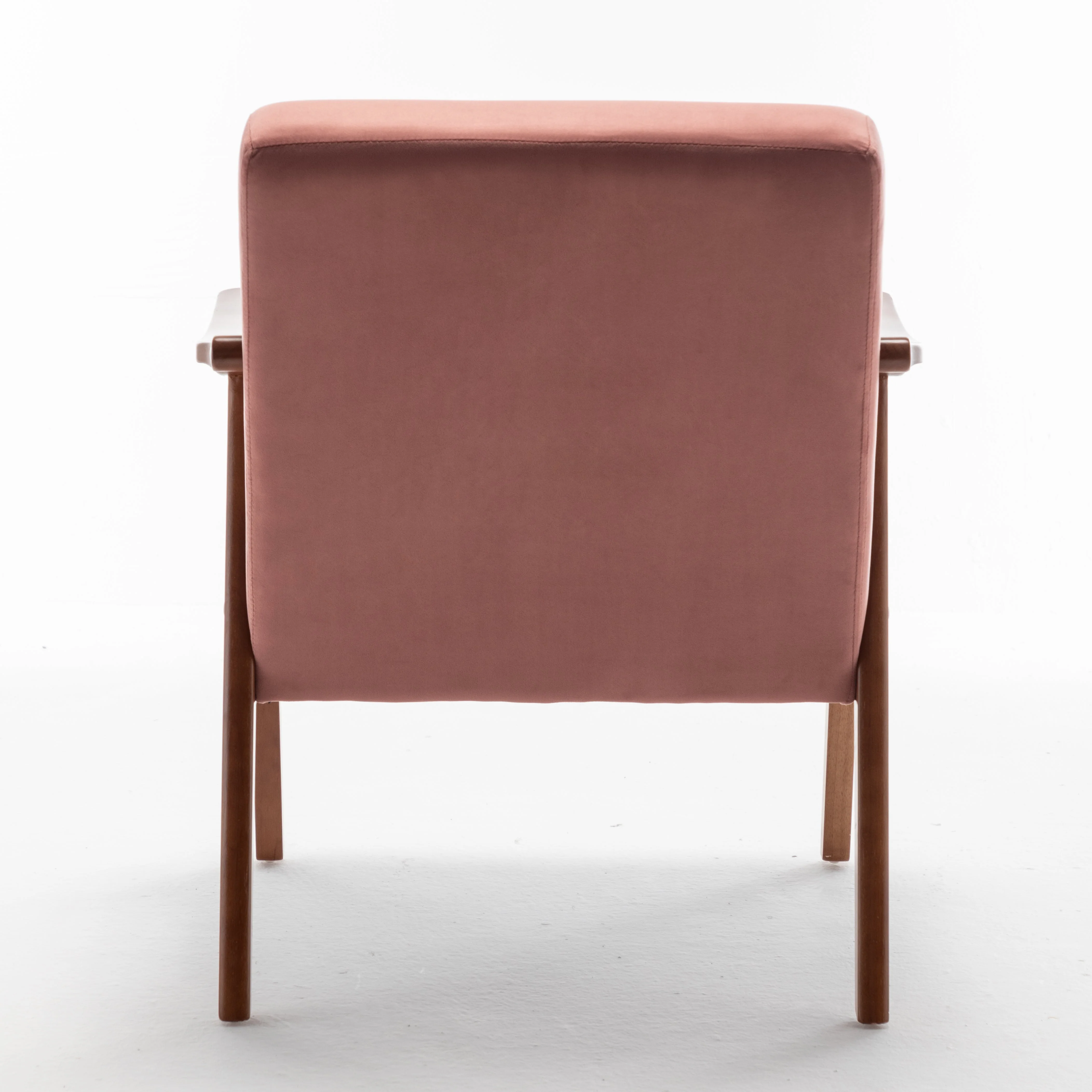 Mid-Century Modern Chair, Living Room Chair with Solid Wood Frame, Accent Chair Extra-Thick Backrest, Wingback Chair for Bedroom - Image 5