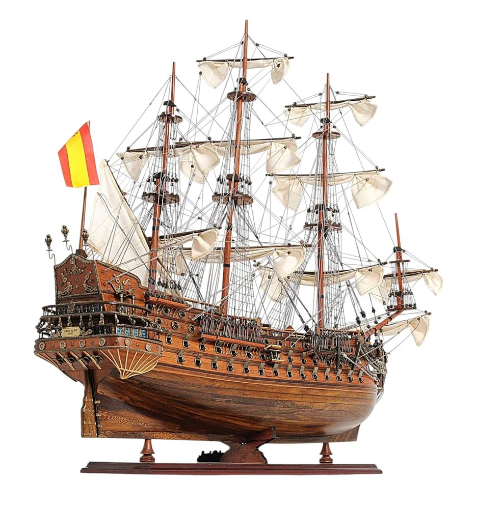 Sailboat Model With Chrome And Brass Fittings - Image 4