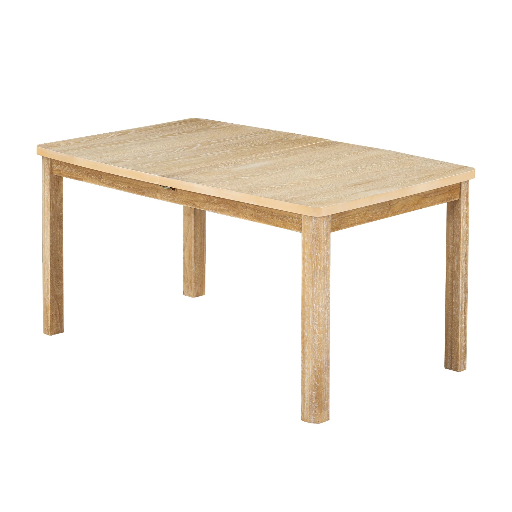 TOPMAX expandable 84 inch dining table set with 24 inch detachable leaves, 6 armless chairs and 2 armchairs  9 pieces natural - Image 20