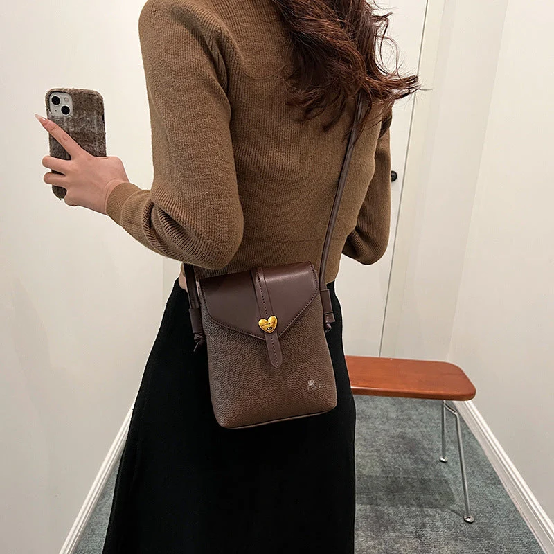 Vintage Fashion Heart Crossbody Shoulder Purse - Image 11