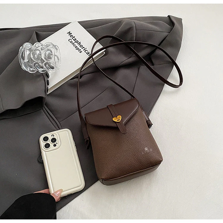 Vintage Fashion Heart Crossbody Shoulder Purse - Image 7